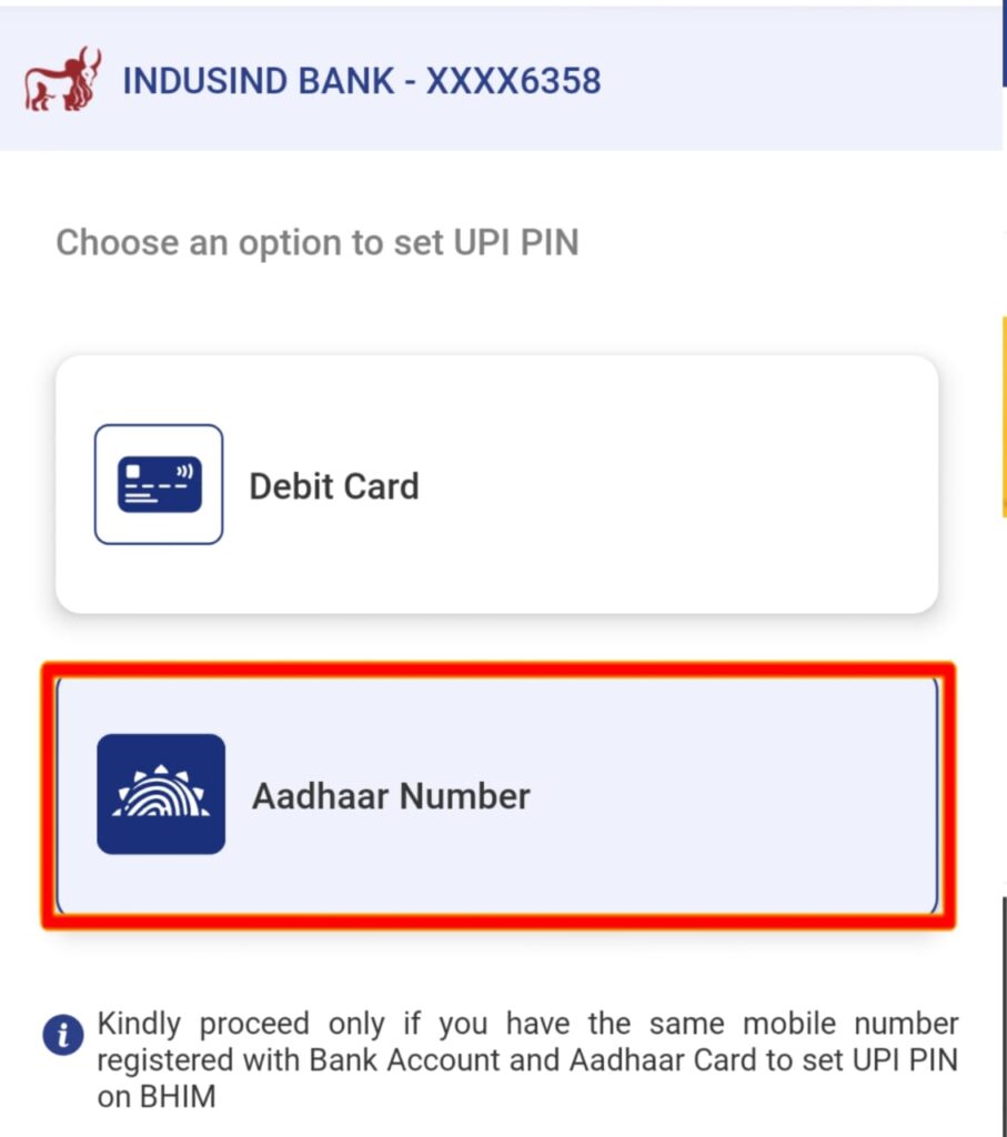 Aadhar Card Se UPI PIN Kaise Banaen
